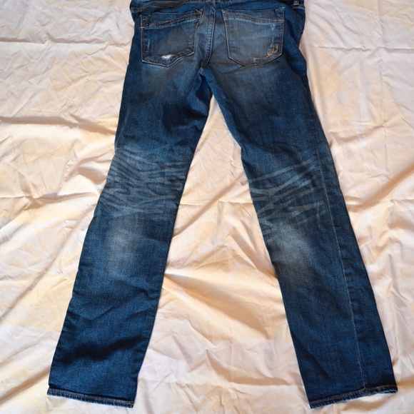 Express Stella Low-Rise Ripped Skinny Jeans – Size 6 Short - Picture 2 of 4